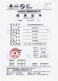 检测仪器报告证书：涂层测厚仪